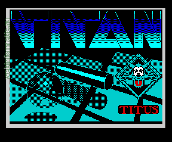 Titan | ZX Spectrum | maze game | Titus, 1989 play online  