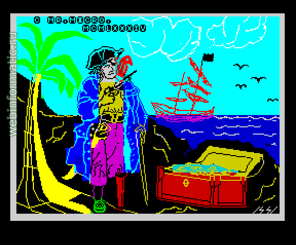 Treasure Island | ZX Spectrum | arcade game | Mr. Micro Ltd, 1984 play online ������ ������