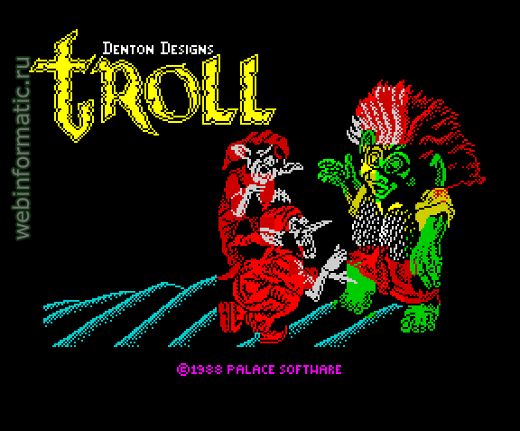 Troll | ZX Spectrum | arcade game | Kixx, 1988 play online ������ ������
