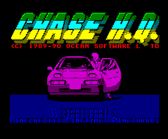 chase h. q. | ZX Spectrum | races | Ocean Software Ltd (Великобритания), 1989 играть онлайн